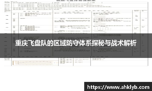 重庆飞盘队的区域防守体系探秘与战术解析